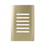 Placa p/ 6 Interruptores (especial) 4x2 - Novara Dourado